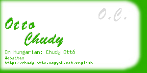 otto chudy business card